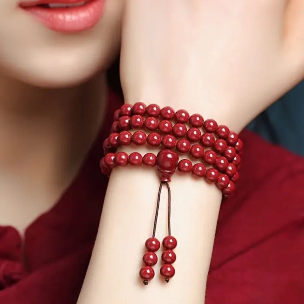 Cinnabar DETOX Meditation Mala - Picture 3 of 4